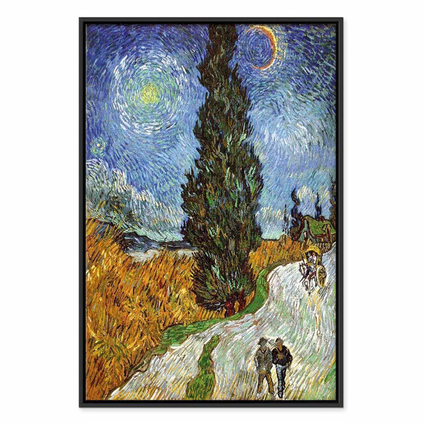 Quadro - Vincent van Gogh – Road with Cypress and Star