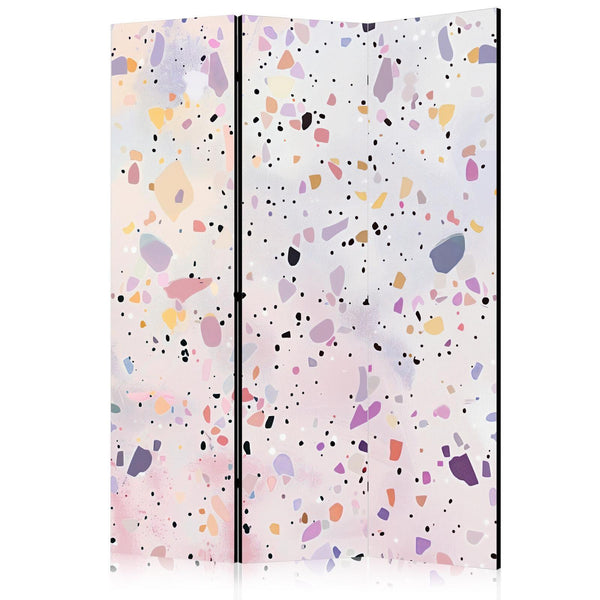 Paravento - Terrazzo in Confetti Style - Violet-Pink - Colorful Pattern