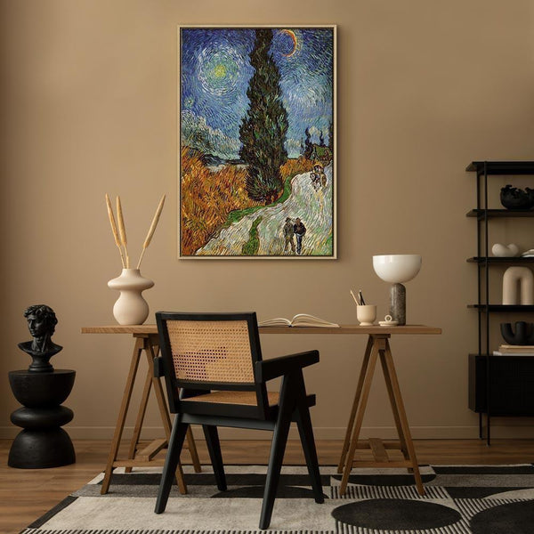 Quadro - Vincent van Gogh – Road with Cypress and Star