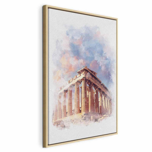 Quadro - Painted Parthenon (1 Part) Vertical