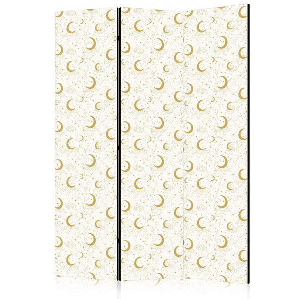 Paravento - Moonlit Nights - Delicate Moons and Clouds in Warm Tones