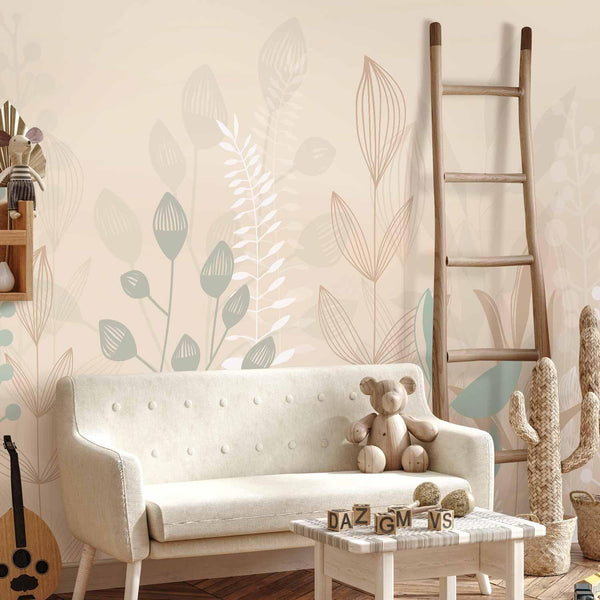 Carta da parati - Pastel and Beige Glade