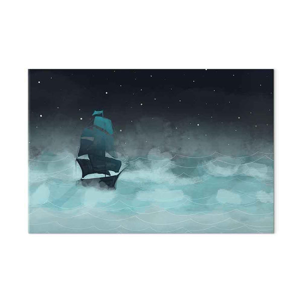Quadro - Night Waves (1 Part) Wide - Second Variant