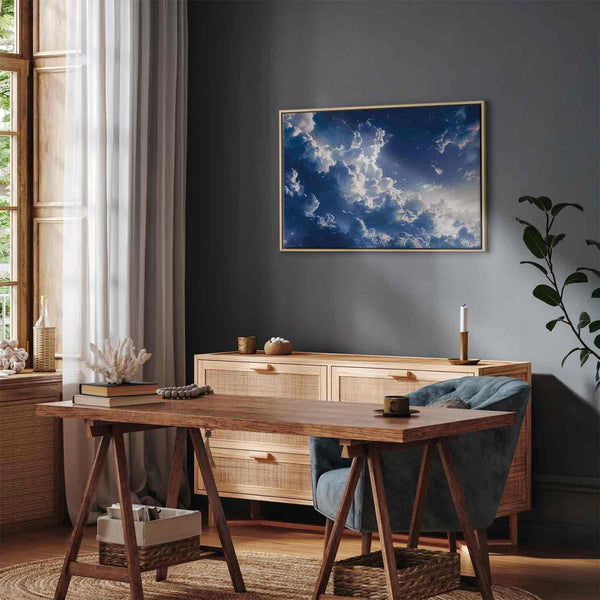 Quadro - Starry Clouds and Delicate Light Over a Corner of the Sky