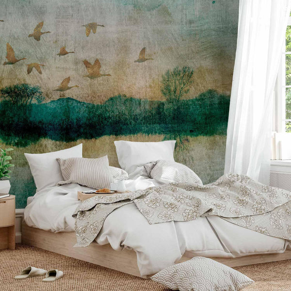 Carta da parati - Golden Ducks