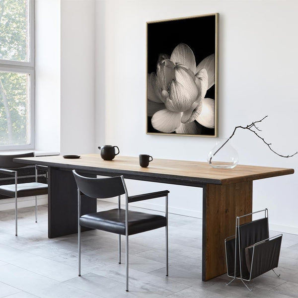 Quadro - Delicacy of Petals in Nature (1-part) - Flower in Black and White