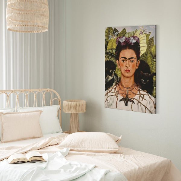 Quadro - Frida Kahlo – Self-Portrait with Thorn Necklace and Hummingbird