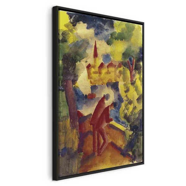 Quadro - August Macke – Men on the Road by the Lake