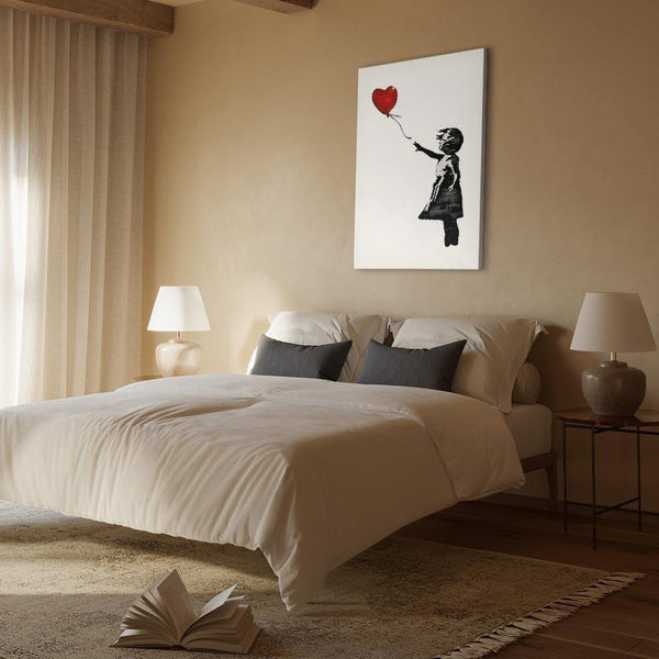 Quadro - Banksy: Girl with Balloon (1 Part) Vertical
