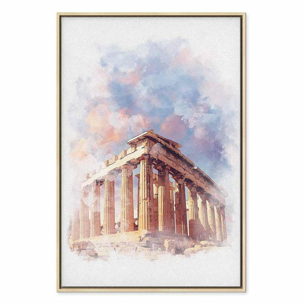 Quadro - Painted Parthenon (1 Part) Vertical