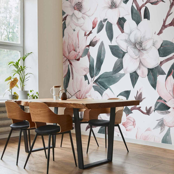 Carta da parati - Watercolor Magnolias - Second Variant