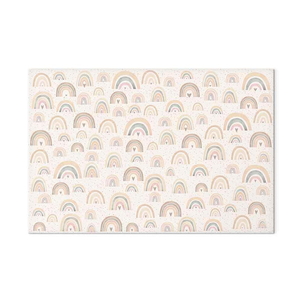 Quadro - Spring - Pastel Rainbows with Hearts on a Rainy Day