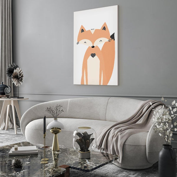 Quadro - Happy Fox (1 Part) Vertical