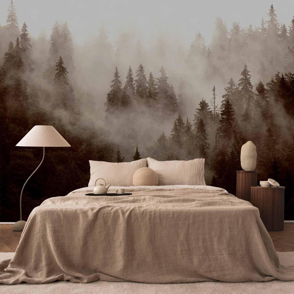 Carta da parati - Mountain Forest (Sepia)