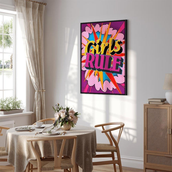 Quadro - Energy of Colors (1-part) - English Text on Colorful Background