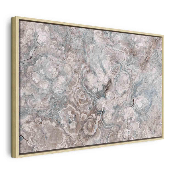 Quadro - Marble flowers – natural stone structure in pastel colours