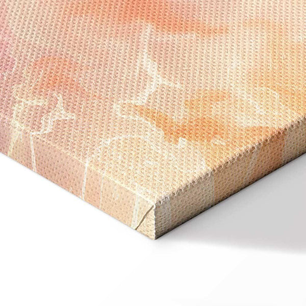 Quadro - Fiery Colors - Dynamic Shapes in Colors of Fire and Pink