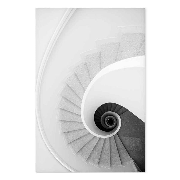 Quadro - White Stairs (1 Part) Vertical