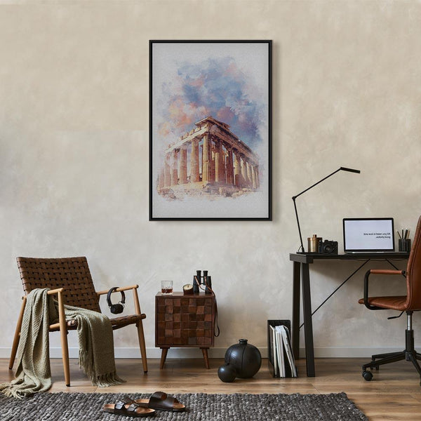 Quadro - Painted Parthenon (1 Part) Vertical