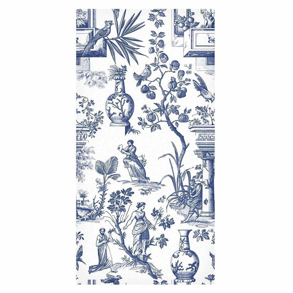 Tappezzeria murale - Blue antique – a delicate pattern with Greek and botanical motifs