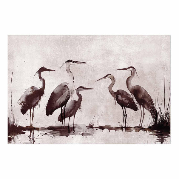 Poster - Herons Painted in Ink