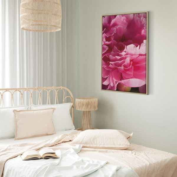Quadro - Blossom of Beauty (1-part) - Pink Peony Flower Embraced by Nature