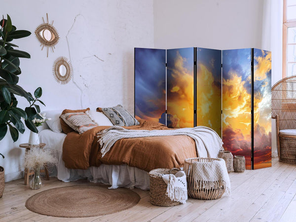 Paravento - Beautiful Sunset - Clouds in Warm Tones