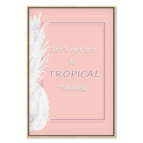 Quadro - Let's Get Lost in Tropical Paradise (1 Part) Vertical