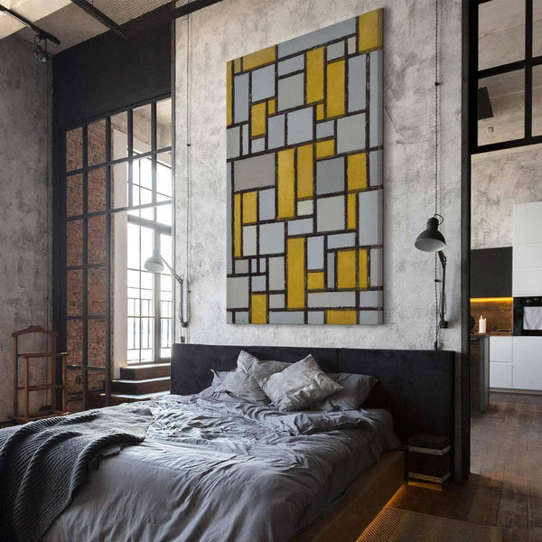 Quadro XXL - Piet Mondrian – Composition with Grid 31
