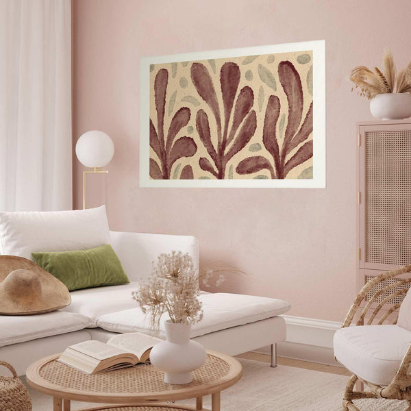 Poster - Leaves and Spots - large trembling shapes inspired by Matisse