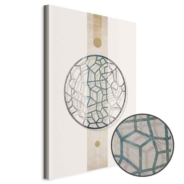 Quadro - Circle with Artistic Details (1-part) - Abstract Shape