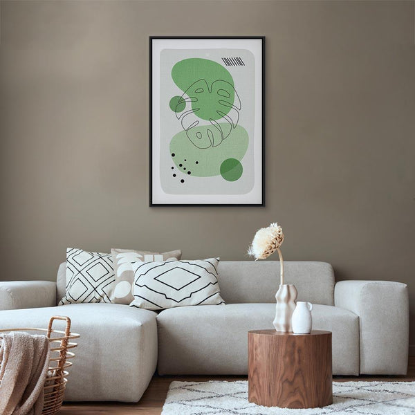 Quadro - Green Aesthetics of Monstera (1 Part) Vertical