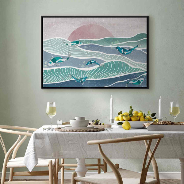 Quadro - Fish on the waves