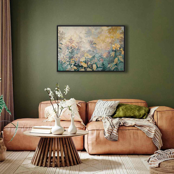 Quadro - Tapestry Pattern with a Meadow and Flowers Kilim with a Spring Motif