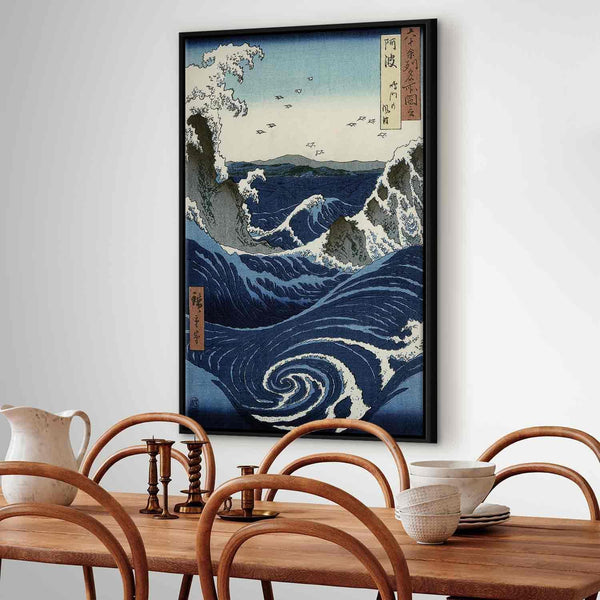 Quadro - Utagawa Hiroshige – View of the Naruto whirlpools at Awa