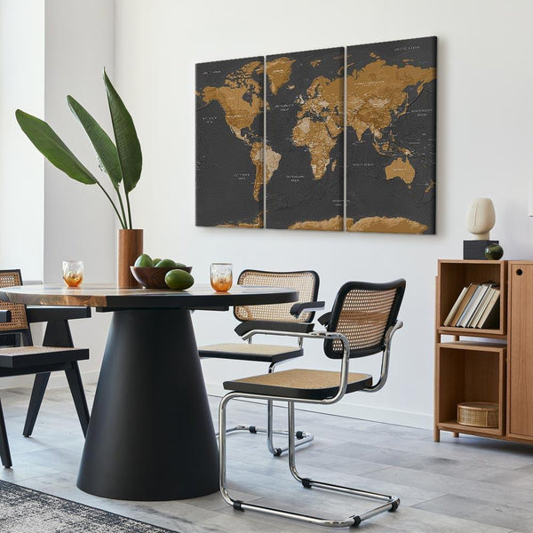 Quadro - World Map: Modern Aesthetics
