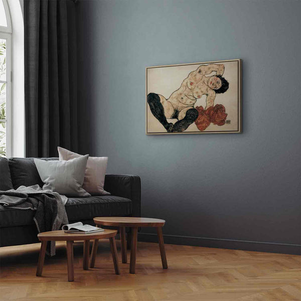 Quadro - Egon Schiele – Liegender Akt mit gelbem Handtuch