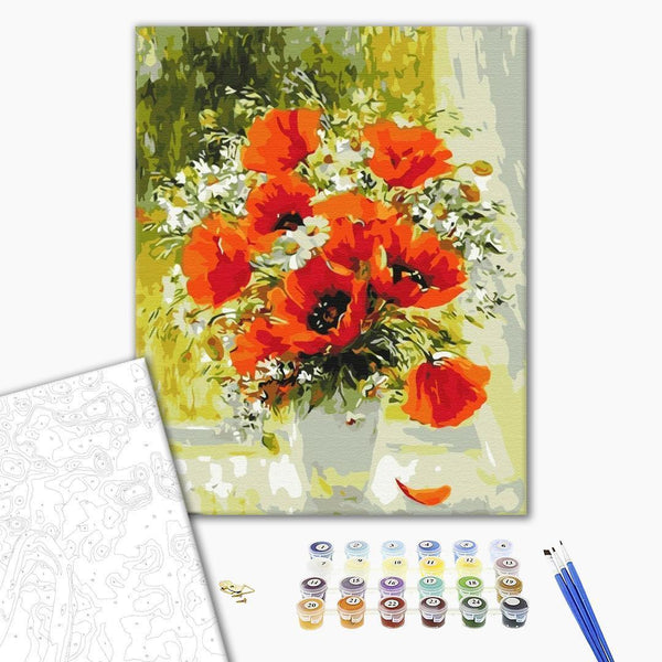 Quadro fai da te - A bouquet of wild poppies