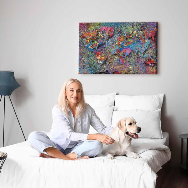 Quadro - Map: Jackson Pollock inspiration