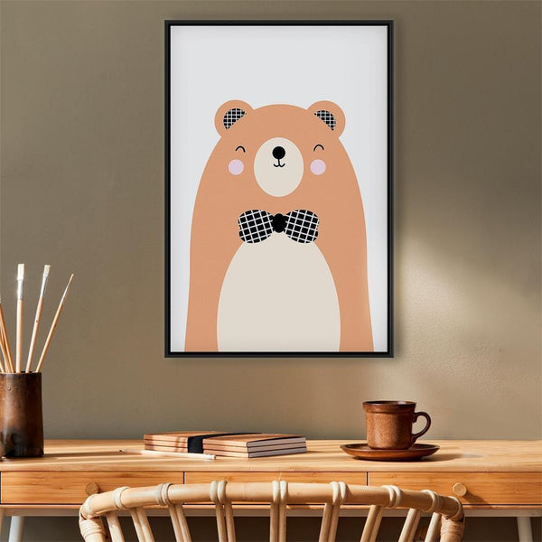 Quadro - Teddy Bear in Bow Tie (1 Part) Vertical