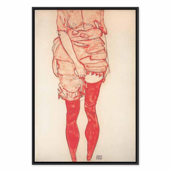 Quadro - Egon Schiele – Standing Woman in Red