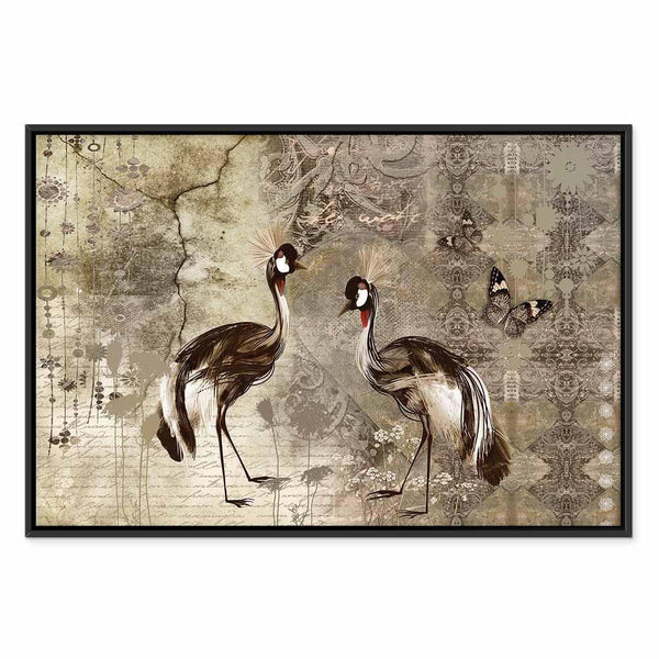 Quadro - Retro Cranes (1 Part) Wide