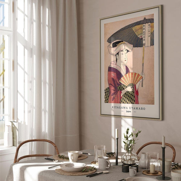 Quadro - Woman With an Umbrella (1 Part) Vertical