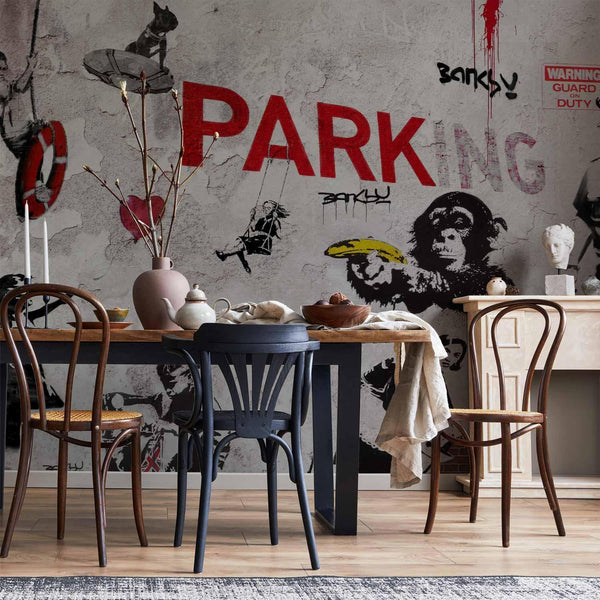 Carta da parati - [Banksy] Graffiti Diveristy