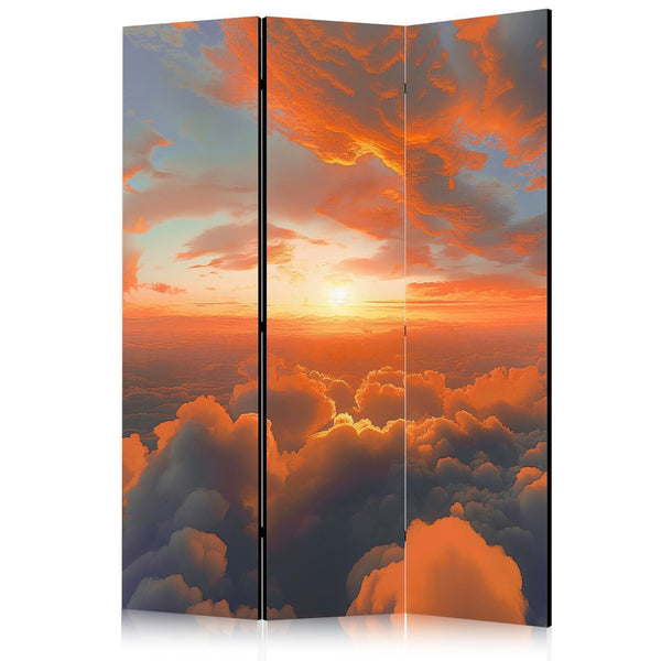 Paravento - When Dawn Tickles the Clouds: A Spectacle of Colors on the Morning Sky