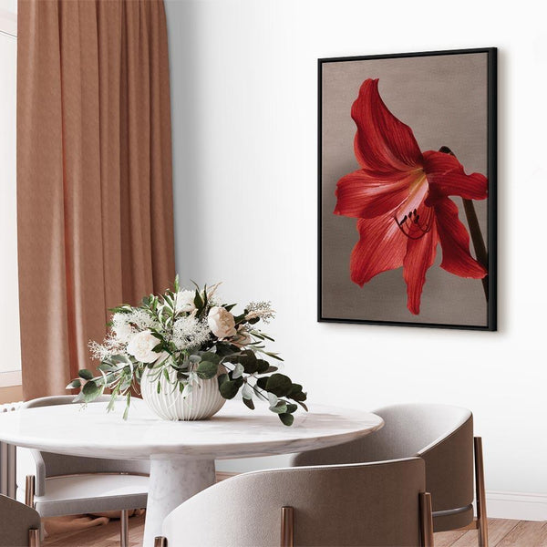 Quadro - Red Flower (1 Part) Vertical
