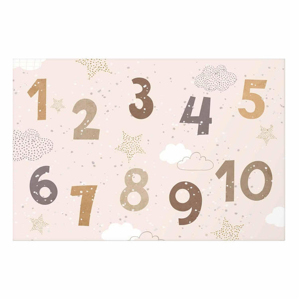 Poster - Numbers with Falling Snow