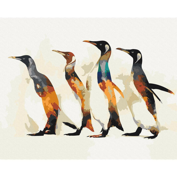 Quadro fai da te - Penguin Family
