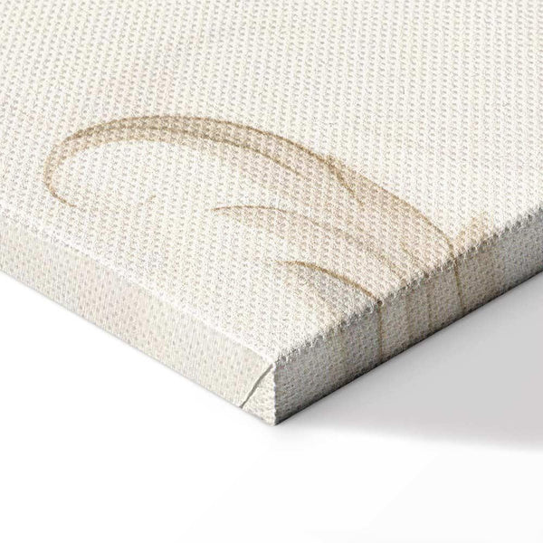 Quadro - Turquoise Flowers in Retro Ambience Floristic Ornaments