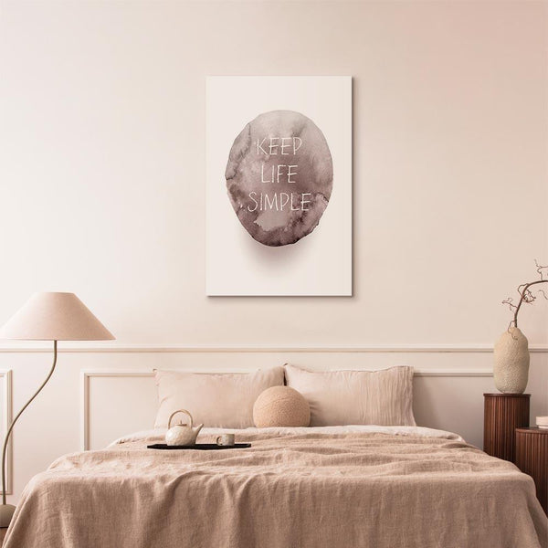 Quadro - Keep Life Simple (1 Part) Vertical